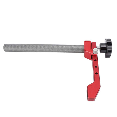 Bench Dog Clamp 19mm Fit Aluminum Alloy Dog Hole Clamp With Large Pressing Plate And Adjustable Screw side view