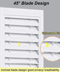 Solid Build Matte Black Eight By Eight Return Air Grille With Louvered Filter Vent And Smooth Magnetic Snap For Easy Drywall Access Panel Swap In Attics Or Crawl Spaces Featuring Sturdy Hinged Handle And Tight Seal angled view showcasing 45° blade design for enhanced airflow.