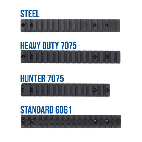 Comparison of scope mounts including Beefy Yet Lightweight 7075 T6 Aluminum Scope Mount For Remington 700 Type III Hardcoat Anodized