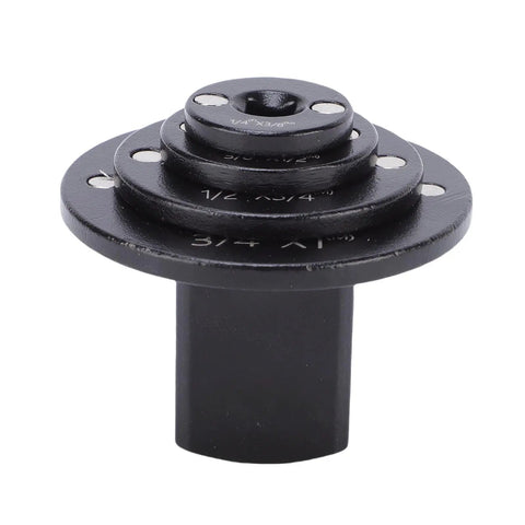 Top Tier 4 Piece Low Impact Socket Adapter Set With Magnetic Drive Ratchet Converter Kit And Compact Wrench Adapters For Quick Size Swap From Quarter To Inch Drivers Perfect For Tight Spaces, black steel 1/4 to 3/8 adapter