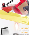 Three Pack Nonstick Teflon Sheets for Heat Press 15x15 and Three Rolls 10mm Heat Transfer Tape Sublimation Kit with heat resistance details