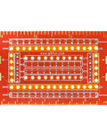Hands On Soldering Practice Kit For SMD And SMT Training Board DIY For School Projects And Electronics Hobbyists To Boost Soldering Speed Accuracy And Skill GK1023, front view of PCB with LED indicators.