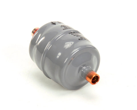 C053S Filter Drier Three Eighths Inch ODF Solder for Refrigeration and HVAC Systems from Sporlan, side view