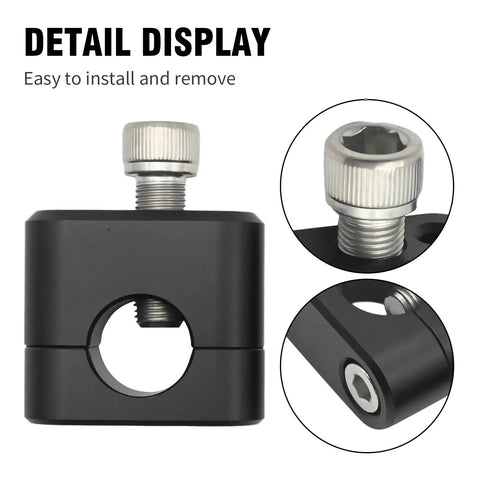 Close-up detail of 2-Piece Handlebar Risers Kit For 7/8 Inch 22mm Standard Bars Universal Motorcycle Pit Dirt Bike ATV CNC Aluminum