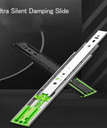 Twenty Pairs Full Extension Soft Close Drawer Slides With Hella Smooth Ball Bearing Rails That Kick Up Your Kitchen Cabinet And Workshop Storage Game Effortlessly - showing rails with black and vibrant green accents.