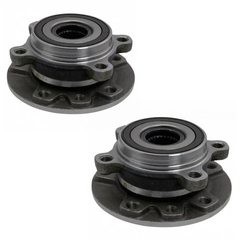 Heavy Duty Rear Wheel Bearing And Hub Assembly Pair For Fiat 500X All Wheel Drive Built Like Iron For Smooth Rides Every Mile 2016 Through 2018 Two Piece Bolt On Set from top view showing detail.