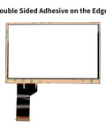 6.5 Inch Touch Screen Digitizer Replacement For VW Jetta Passat Tiguan Polo Magotan CC Golf GLI Scirocco And Skoda Octavia Yeti With 40 Pin Cable Interface LCD Not Included, front view with adhesive edges