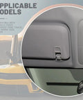 Heavy Duty Sun Visor Clip Replacement For Cars 2 Pack Durable ABS Bracket Gray Visor Holder in Chevy Silverado Interior