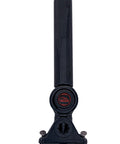Five Position Ratcheting Boat Track Rod Holder In Heavy Duty Lexan Black, durable marine rod holder mounted upright