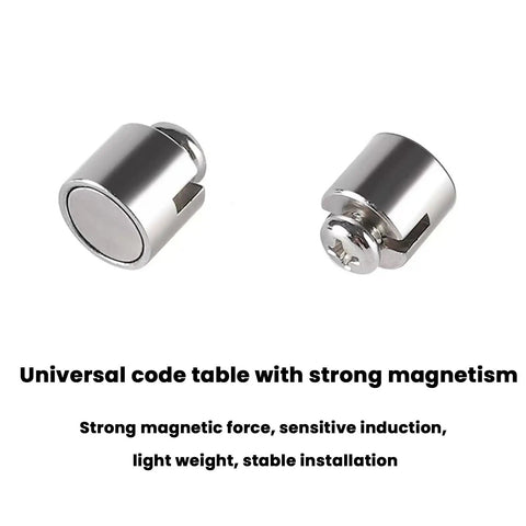 2 Pack Universal Bike Speedometer Magnet Set For Bicycle Computers, silver waterproof spoke sensor, shown close-up