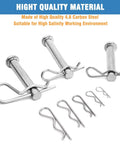 Heavy Duty Cotter Pins Kit 16 Piece 2.5mm By 50mm R Clips Retaining Pins For Trailer Hitch Tractors Mowers Carts Trucks