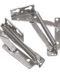2 Pieces 80 Degree Foldable Lifting Brackets Black Spring Hinges for sofa lifts and furniture storage hinge support, stainless steel