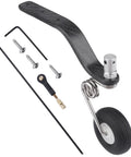 50cc Great Plane Nitro Landing Gear Carbon Tail Wheel Assembly With One And A Half Inch Rubber Tire Kit components
