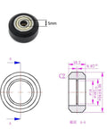 POM Big Pulley Wheel Kit With 13 Pulleys, 10 Hexagonal Eccentric Columns, And 20 Round Columns for Ender 3 CR10 3D Printers