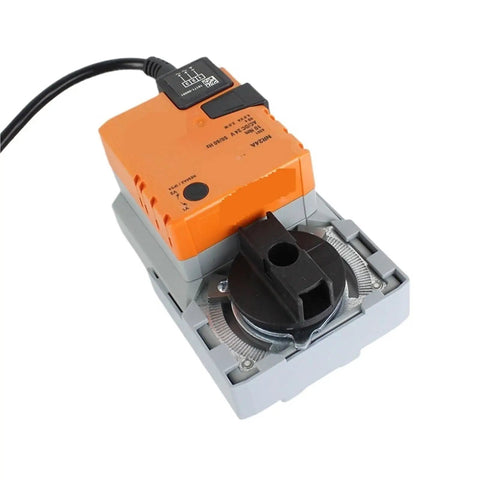 Top Shelf 10 Nm Rotary Actuator For Ventilation Ducts With Sick Valve Adjustment Manual Override, 24 Volt motor, compact design.