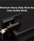 Privacy Door Handles With Heavy Duty Matte Lever Hardware And Keyless Interior Knob Lockset For Bedroom And Bathroom No Key Hassle