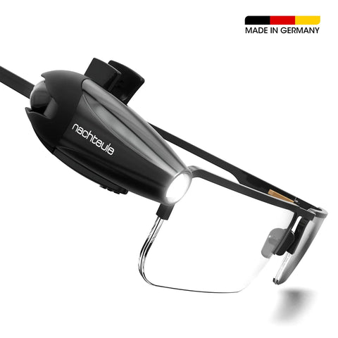 Rechargeable Reading Light Clip On For Glasses Or Headphones With LED Book Light, Headband Included, Award Winning Clip On Design