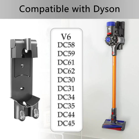 Must Have Docking Station Replacement Wall Mount Bracket For Dyson V6 Series Vacuums, compatible with DC58 to DC45 vacuums