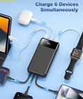 Heavy Duty Beast Mode Portable Charger Power Bank With Massive 50000 Mah Capacity charging multiple devices simultaneously in sleek design.