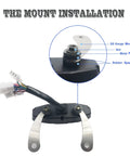 Universal Ride Ready Motorcycle Digital Speedometer With 6 Gear RPM Gauge And LCD VA Screen 12000 RPM Odometer mount installation