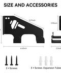 Heavy Duty Chainsaw Wall Mount Hanger For Garage Organization And Storage Shed One Pack Dual Hanging Rack with screws