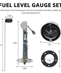 2 Inch 52mm Fuel Level Gauge Kit 12V With E One Half F Pointer Fuel Level Sensor Universal Float Sending Unit For Boats Cars Trucks RVs Motorcycles And Other Vehicle Marine Auto Accessories, gauge and sender set