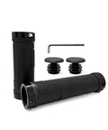 Non Slip Bike Handlebar Grips For Mountain BMX Beach Cruiser And Kids Bikes Replacement Rubber Ergonomic Hand Grips with caps
