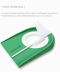 Putting Cup With Flag Indoor Golf Hole Practice Kit, green rubber cup with white flag, easy install for home use.