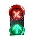 Ready For The Grind Heavy Duty 200Mm Led Traffic Signal Light Kit For Industrial Loading Docks with red X and green arrow indicators.