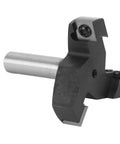 Get This Top Tier High Performance 1/2In Shank Spoilboard Surfacing Router Bit With 3 Sharp Carbide Blades For Effortless CNC Wood Planing And Smooth Surface Prepping - Close-up of carbide blades.