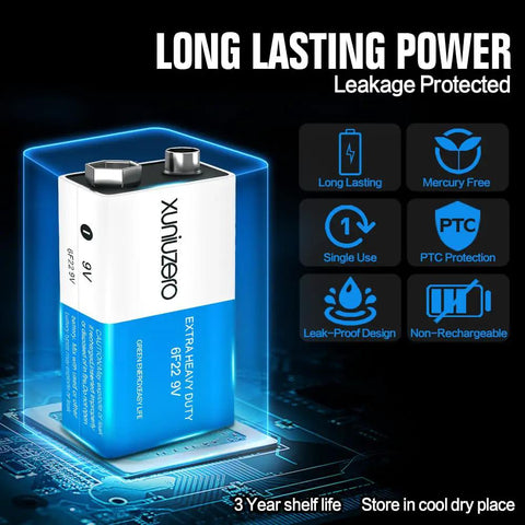 Stock Up On These 4 Pack 9V Batteries For Smoke Detectors Alarms Wireless Doorbells And Electronics they bring heavy duty reliability smoothly without the hassle, blue and white design.