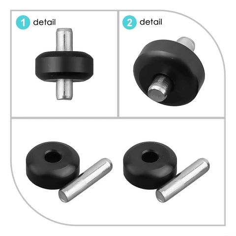 Detailed view of Caster Wheel Replacement For Floor 3 S3 Breeze And IFLOOR 3 Robot Vacuum With Metal Axle Replacement Roller Wheel