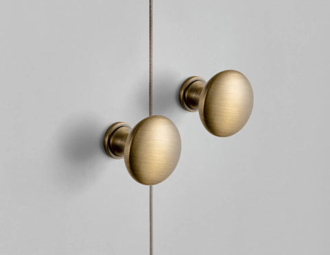 Six Pack Cabinet Knobs In Brushed Bronze Solid Zinc Alloy Drawer Handles For Kitchen Hardware Dresser Knob Single Hole Cabinet Pulls