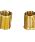 Stainless steel inserts from Pro Grade Spark Plug Thread Repair Kit For Automotive Engines With M12x1.25 And M14x1.25 High Speed Steel Tap And Stainless Inserts DIY Ready Heavy Duty Galvanized Long Lasting Engine Thread Repair, close-up view, showing thread detail and durability.