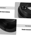 Close-up of Racing Car Steering Wheel Height Adapter Plate Kit Universal Fit showing durable black metal surface and structure
