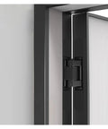 Hidden Ball Bearing Door Hinges For Secret Doors Heavy Duty Adjustable Load Bearing 120 To 180 Kg matte black stainless steel installation