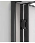 Hidden Door Hinge System For Residential Use Beefy Cross Adjustable Load Bearing 120 To 180 Kg Matte Black Finish Noiseless Operation