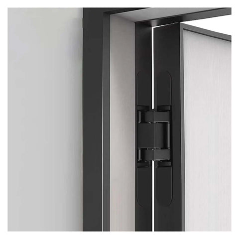 Hidden Door Hinge System For Residential Use Beefy Cross Adjustable Load Bearing 120 To 180 Kg Matte Black Finish Noiseless Operation
