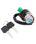 Universal Motorcycle Ignition Switch Lock Key Kit For Dirt Bikes, ATVs, And UTVs, 6 Wire Electric Starter Switch Replacement