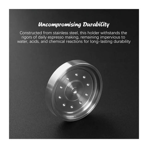 Pro Grade Espresso Machine Group Head Gasket Shower Screen Filter Replacement Set Dual Boiler 3 Piece Kit, stainless steel holder.