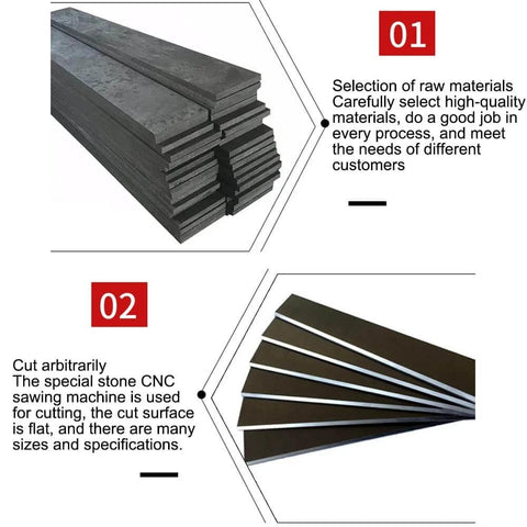 Stacked graphite blocks and cut samples from Five Pack 99.9 Percent Purity Graphite Block Electrodes Rectangular Plates For Metallurgy Chemical Processing And Electrochemistry Heavy Duty Conductivity 100 By 100 By 2 Mm Ideal For Lab And Industrial Use