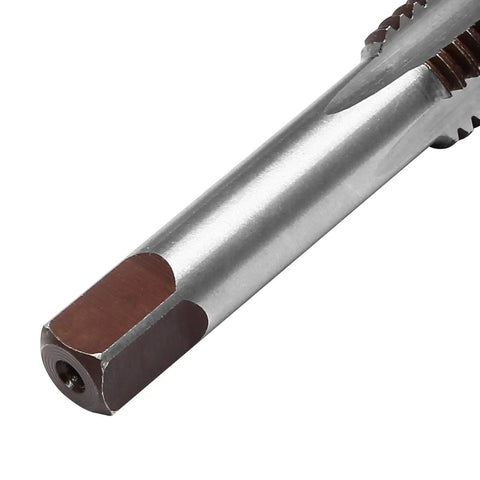 Close-up of 2 Pack M12 X 1.75 Hand Tap Set, Right Hand HSS Threading Milling Tap Tool For Metal Projects, durable alloy steel construction