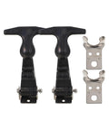 Beefy Heavy Duty Rubber Latch Set With Stainless Steel T Handle Draw Latches for Automotive, Truck, and Tool Box Hasp, Two Piece Kit