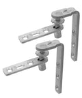 Stainless Steel Self Closing Cafe Door Hinge With Heavy Duty Build And Dual Swing Operation For Wood Doors And Kitchen Or Bar Cabinets, Rock Solid Pivot Hinges For Smooth, Hands Free Access. stainless steel dual-swing hinge set for wood cafe doors