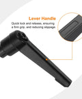 Pack Of Four M5 Adjustable Knob Handles With Female Thread Push Button Ratchet Quick Release Locking Rotating Bolts, black