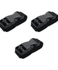 Three Pack Heavy Duty Nylon Tie Down Straps with Buckles, Adjustable 1 Inch by 47 Inch, Quick Release Lashing Straps in Black