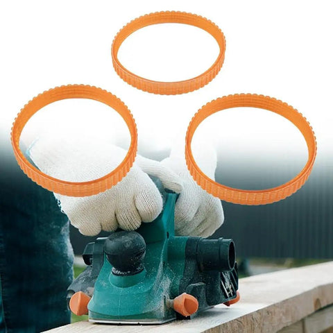 Three Pack Electric Planer Drive Belts 238mm By 9.6mm Double Cog Ribbed Replacement Kit For N1923BD 1900B FP0800 KP0810C BKP180 225007 Orange