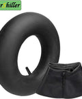Heavy Duty 16x6.50-8 And 16x7.50-8 Inner Tube With Straight Valve Stem for lawn mowers and carts next to folded tube
