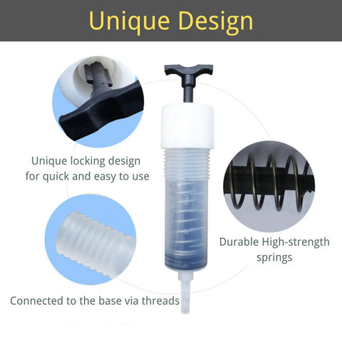 Unique design of the Automatic Injector Concrete Foundation Crack Repair Kit For Foundations And Walls with locking and spring features.