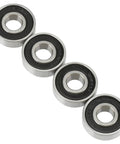 Four sealed ball bearings from 6201RS Front And Rear Wheel Bearing Kit for Mini Bikes and Go Karts